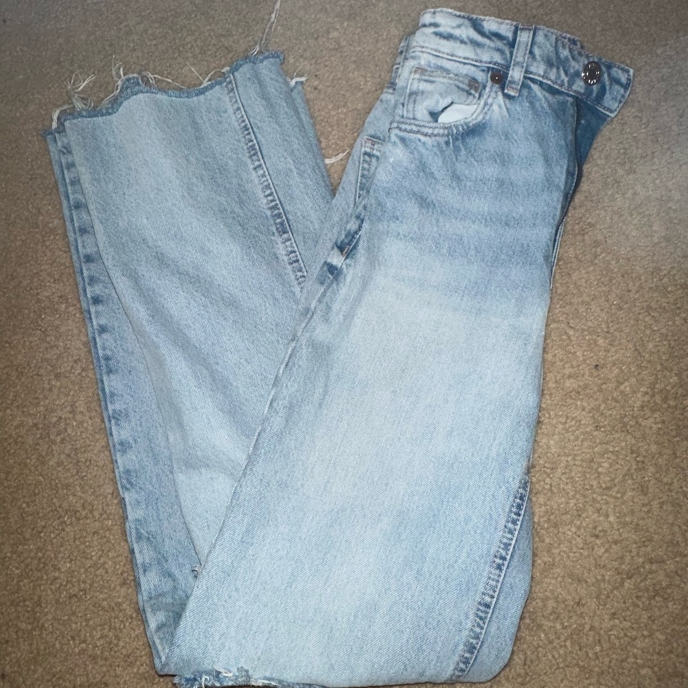 Zara high waisted wide leg jeans